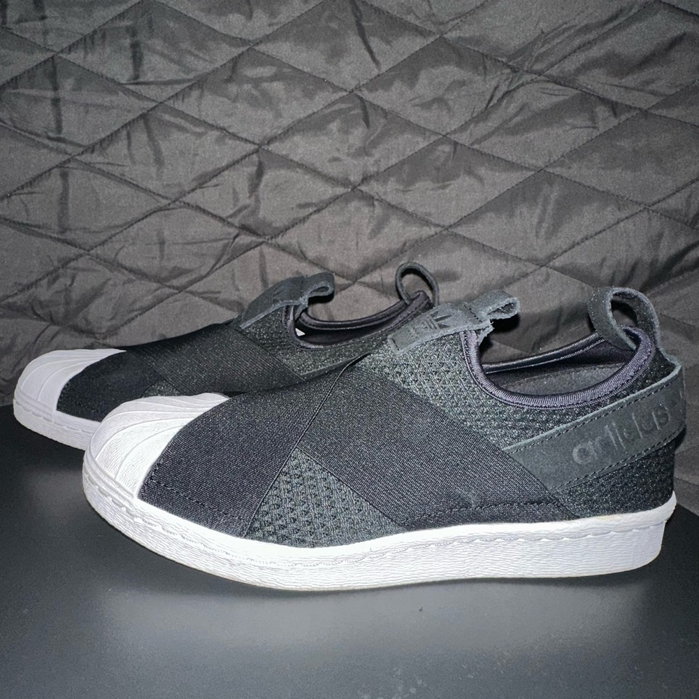 Adidas Superstar Slip On Shoes - White and Black